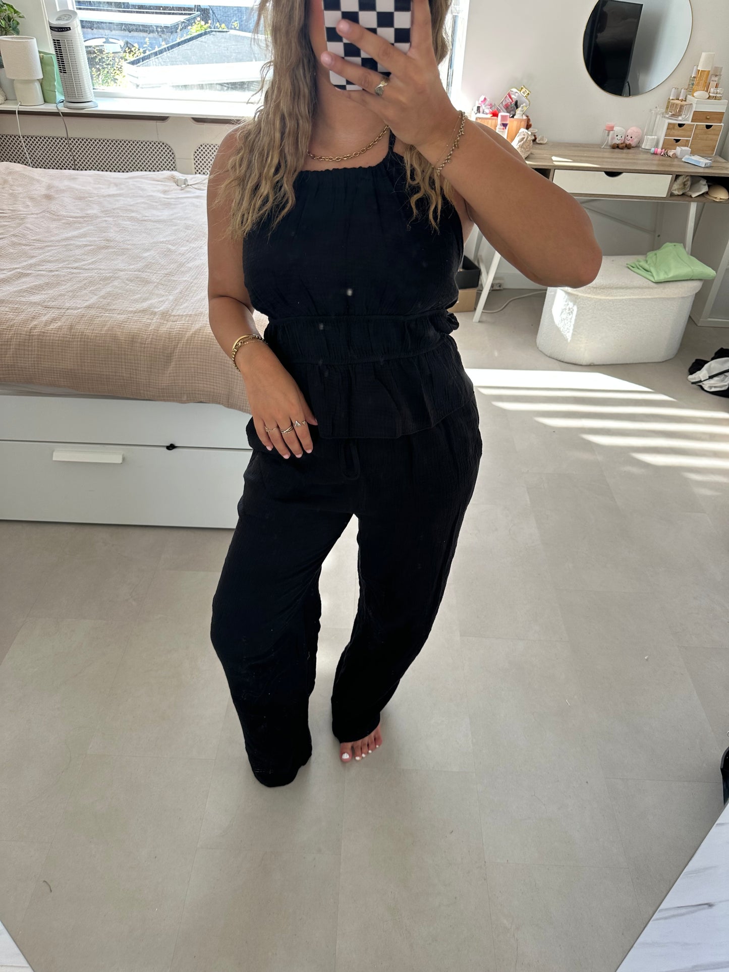 Juna hydrofiel co-ord set - ZWART