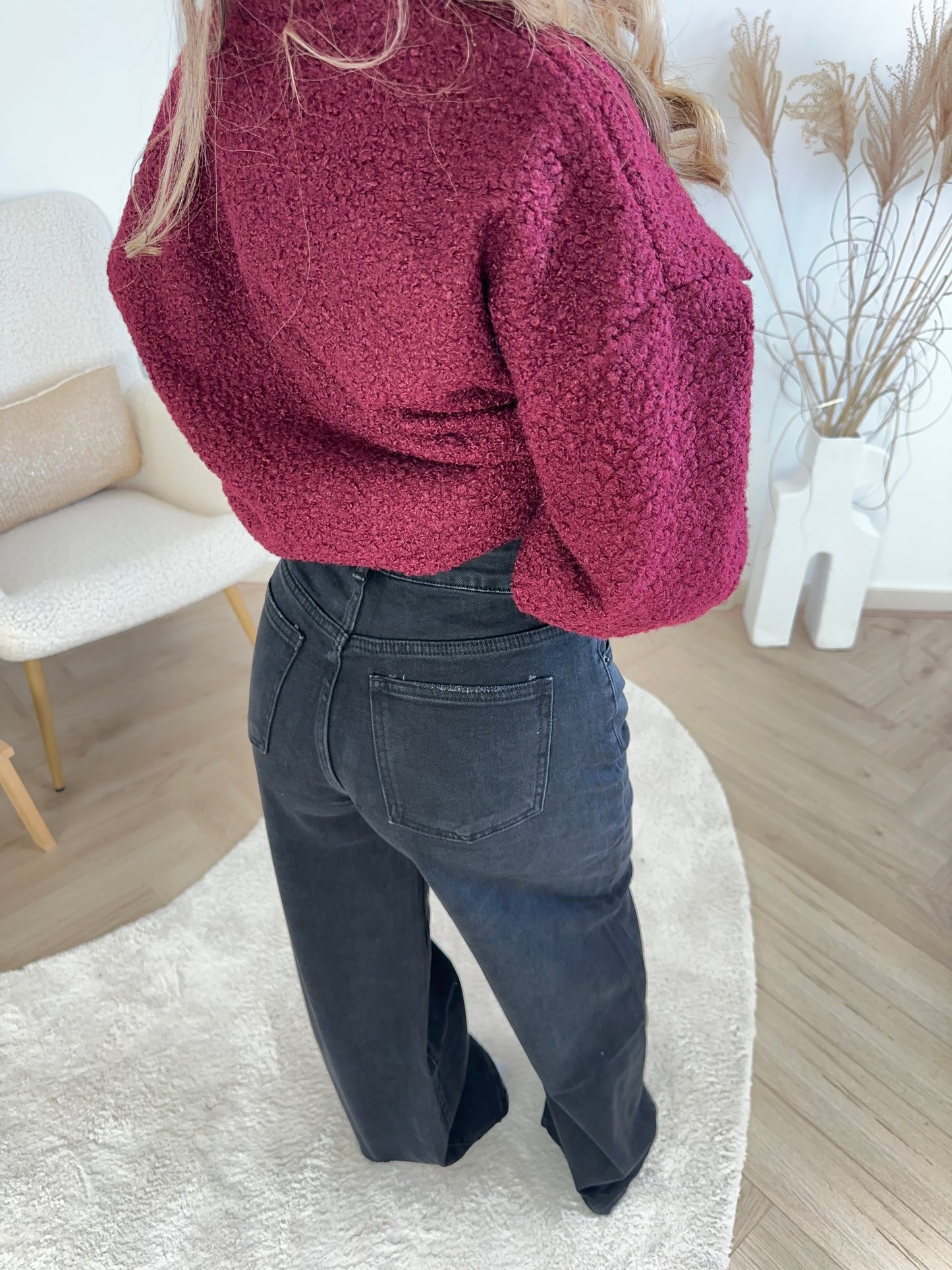 DONNA WIDE LEG JEANS ZWART