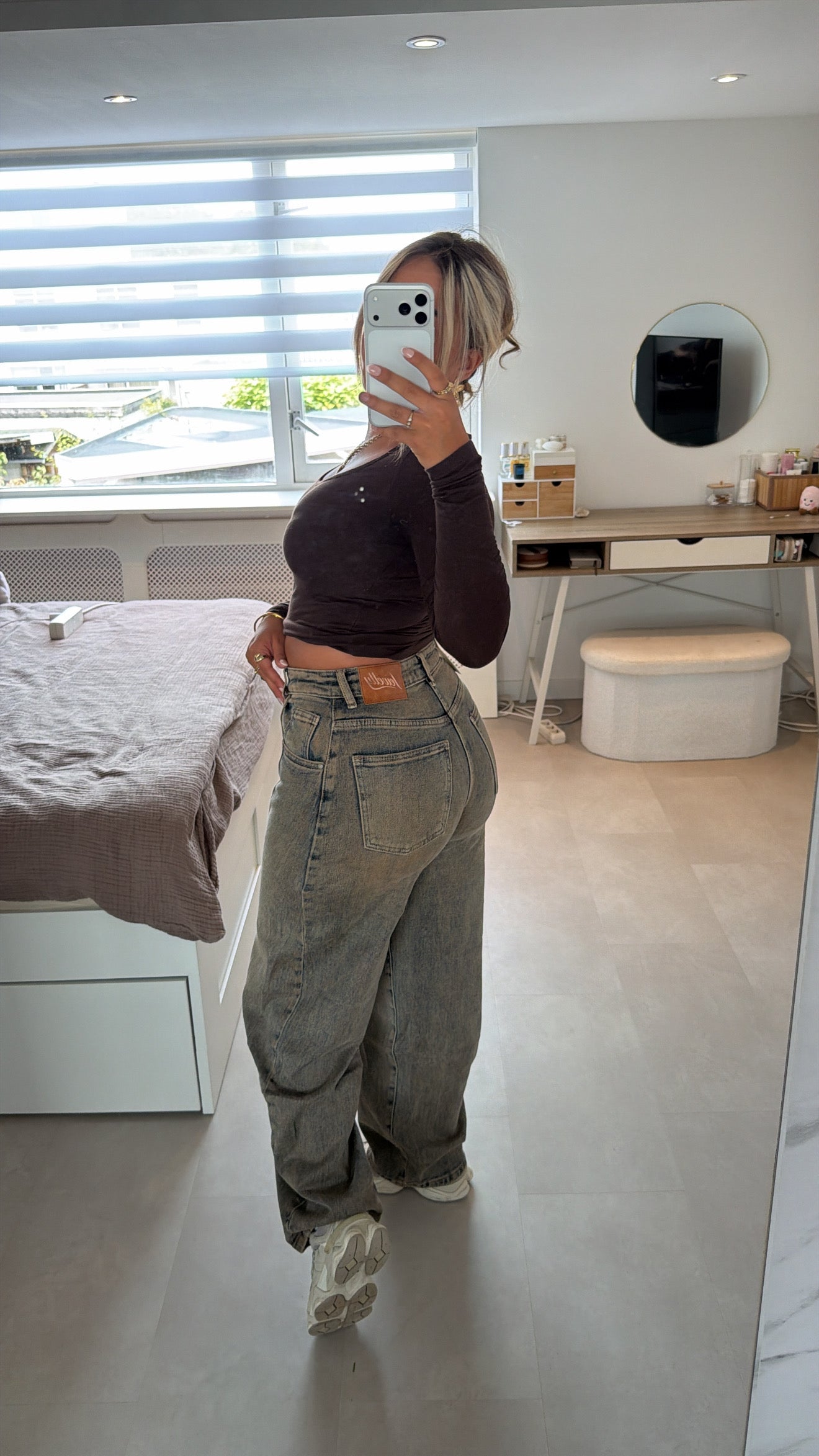 Sienna Barrel Jeans - VINTAGE BLUE