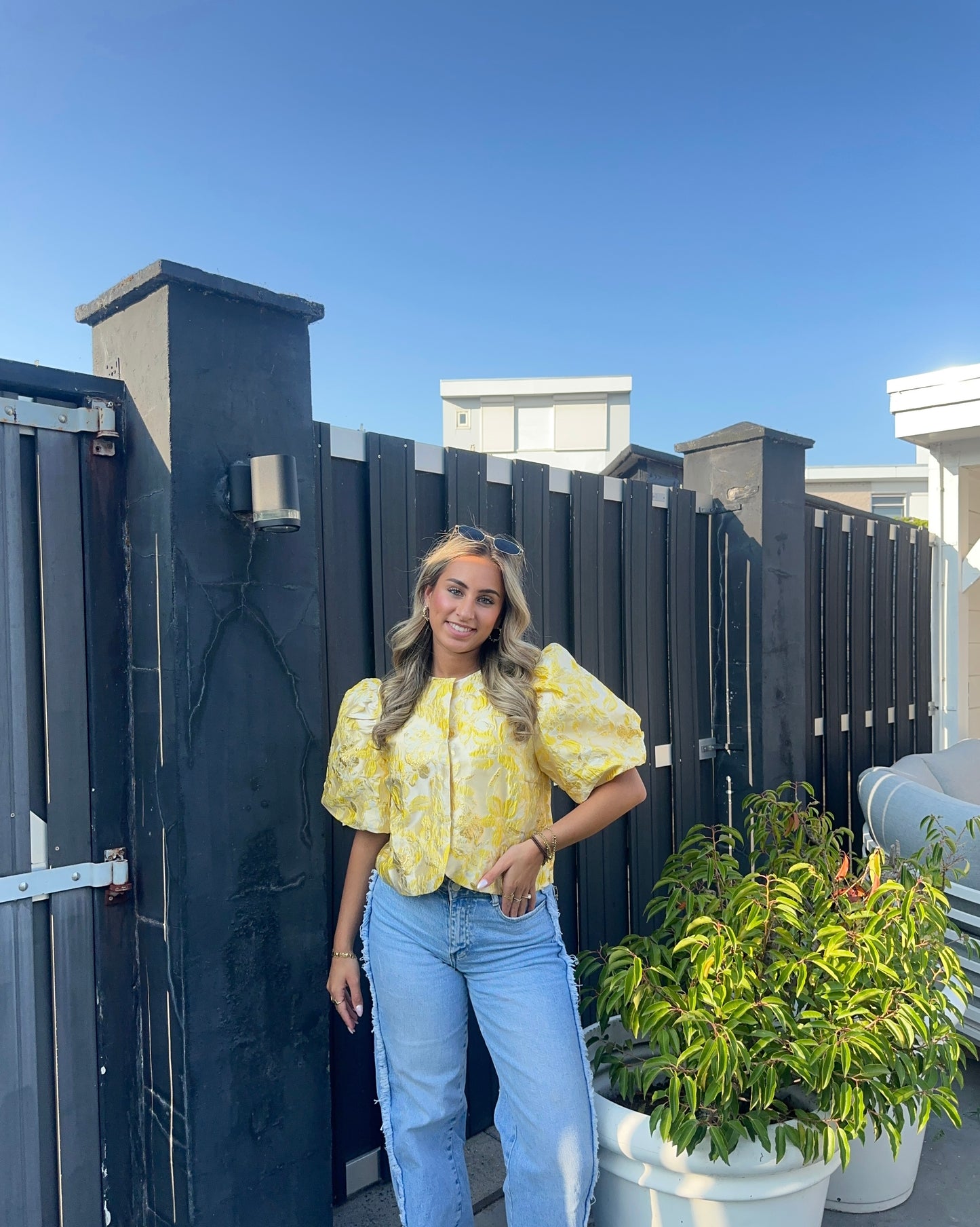 Joyce blouse geel