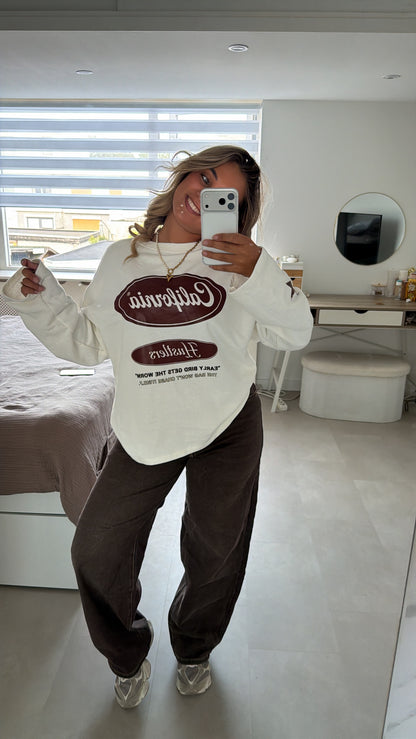 Isabel longsleeve California - wit