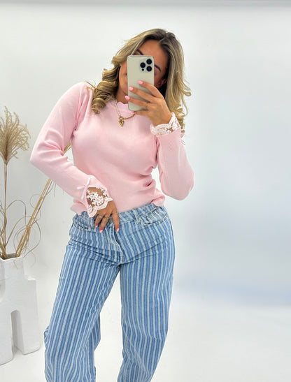 Emma top roze