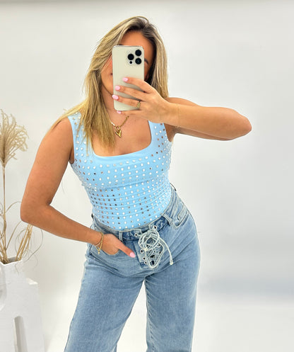 Jola studs body blauw