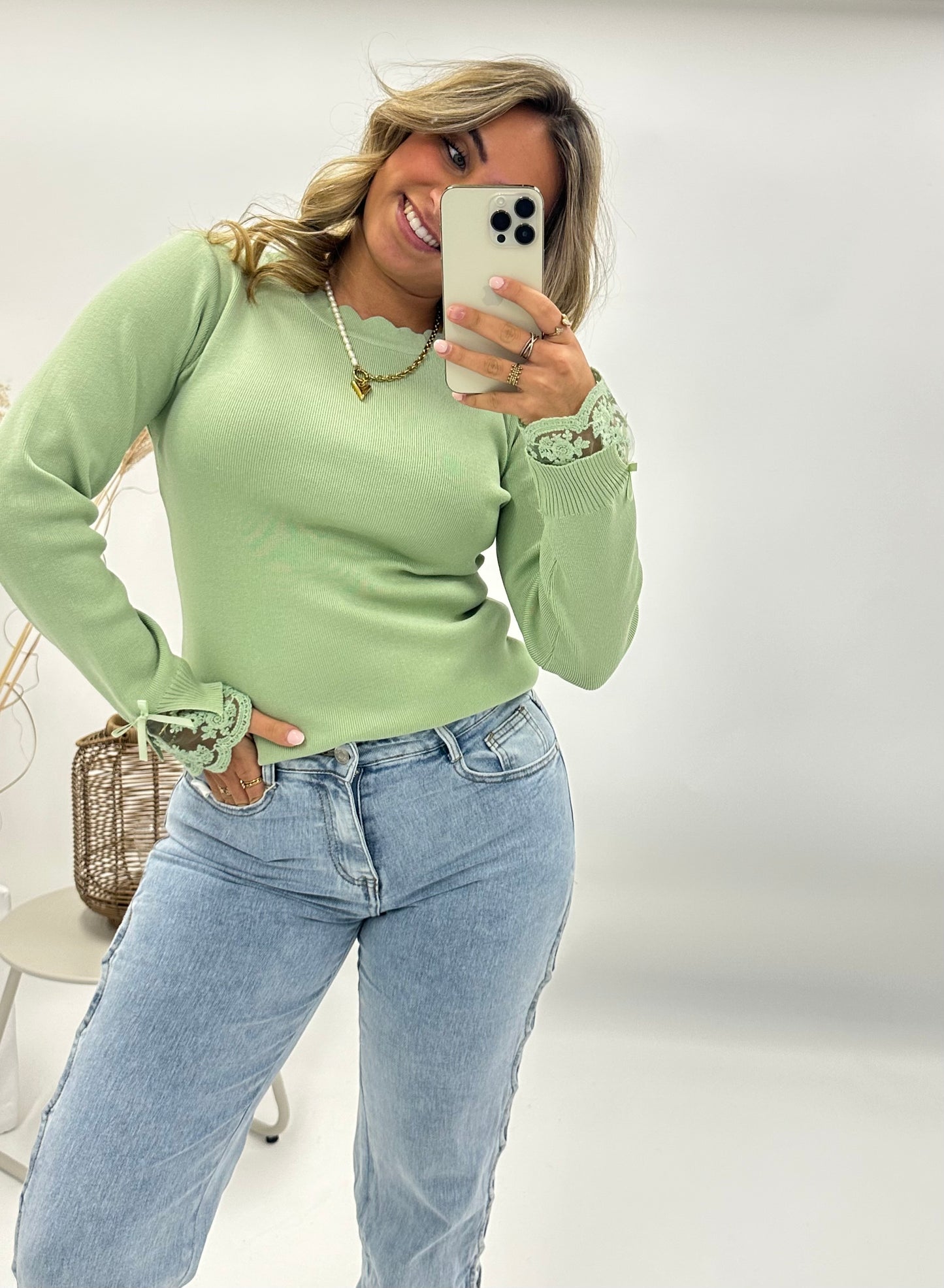 Emma top groen