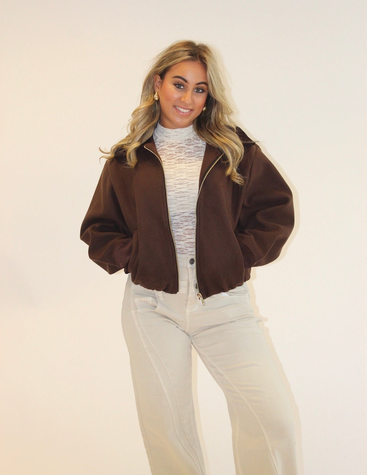 Lucy jasje rib bruin