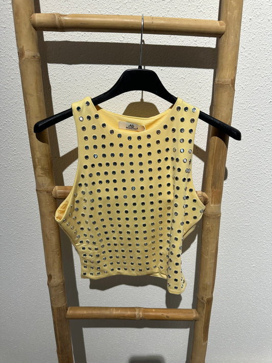 Bibi studs top geel