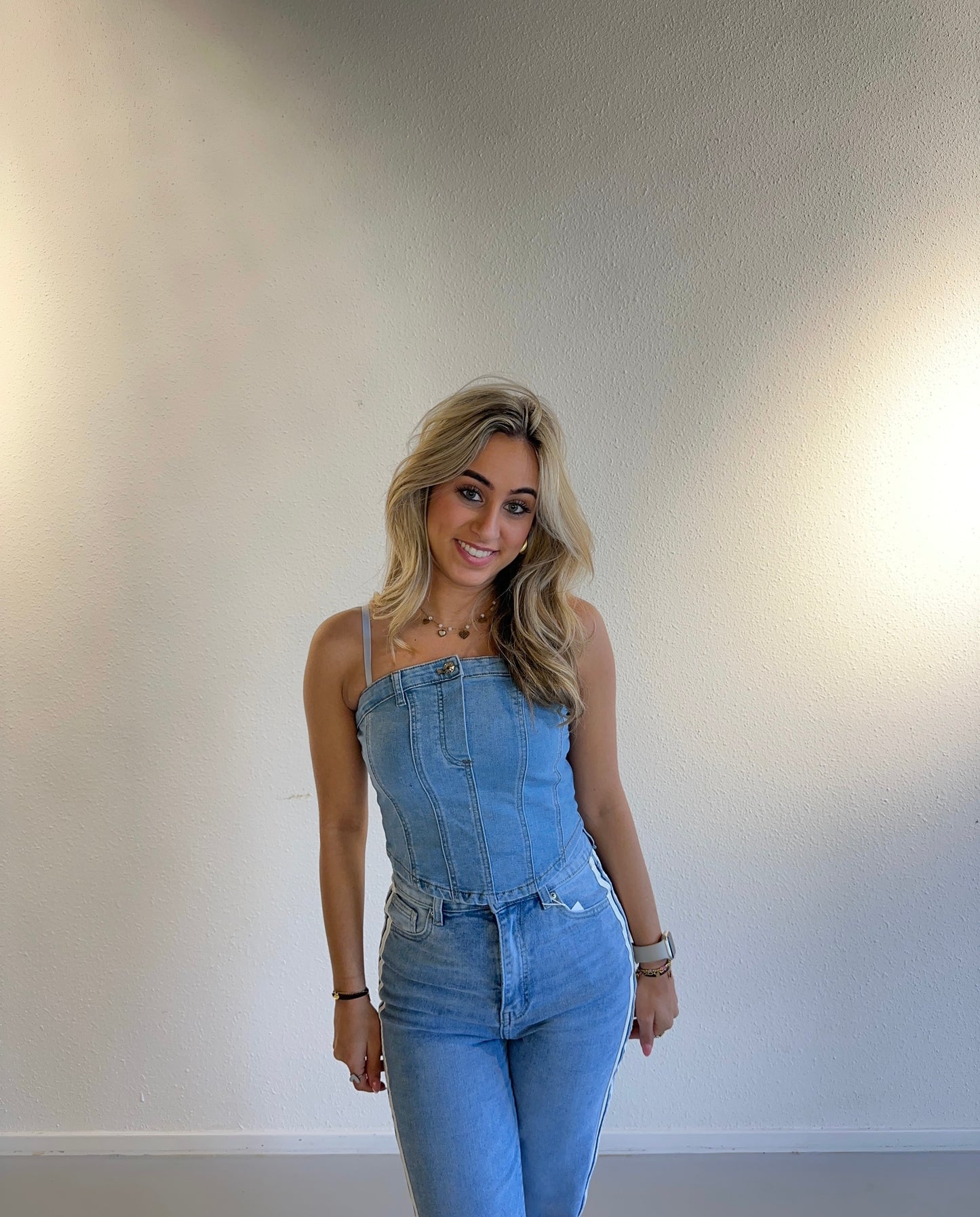 BANDEAU TOP FAYLIN -  DENIM
