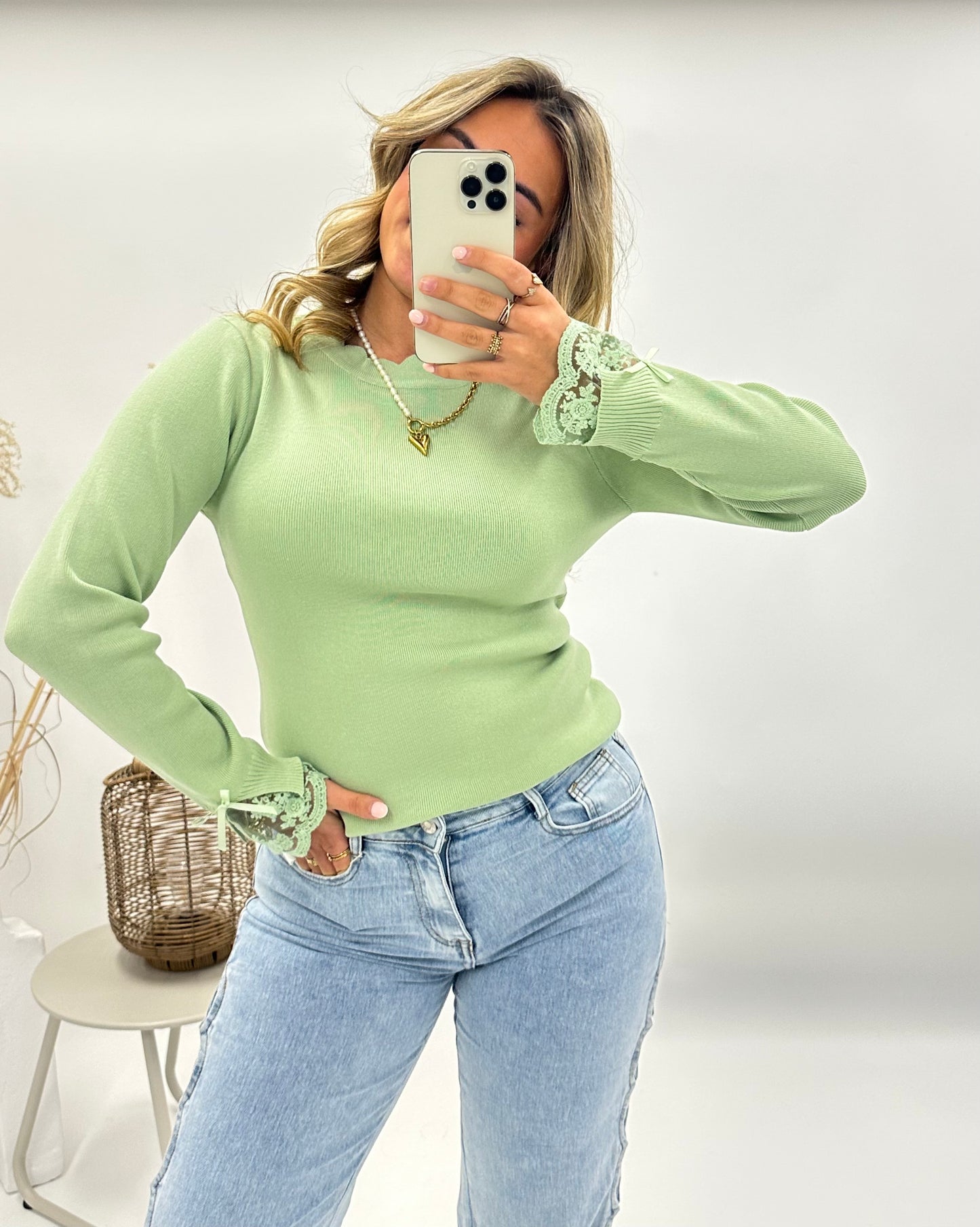 Emma top groen
