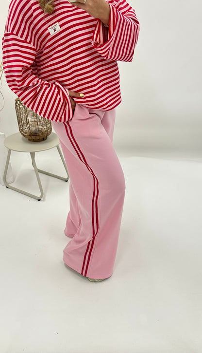 Vera jogger roze rood