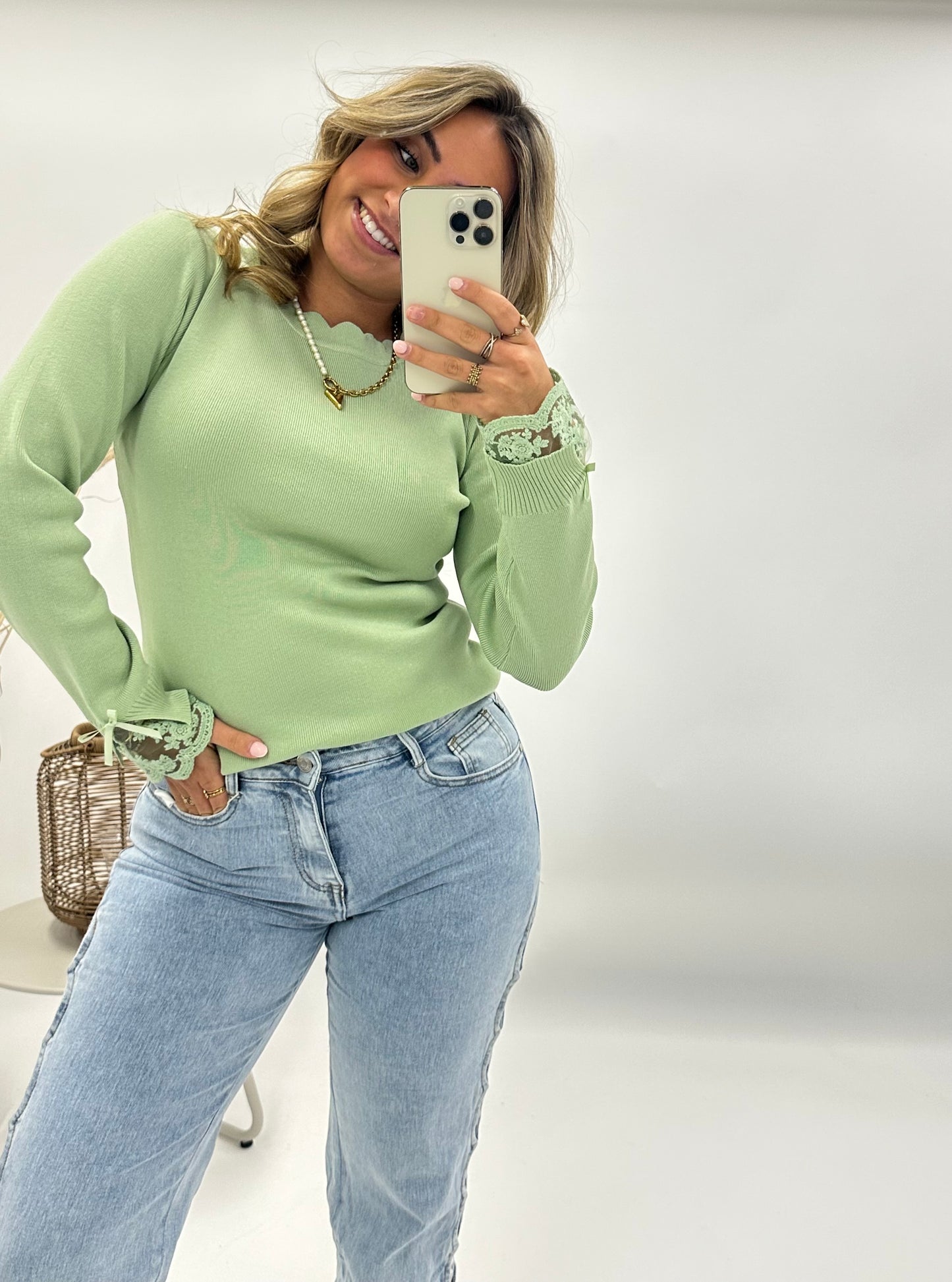 Emma top groen