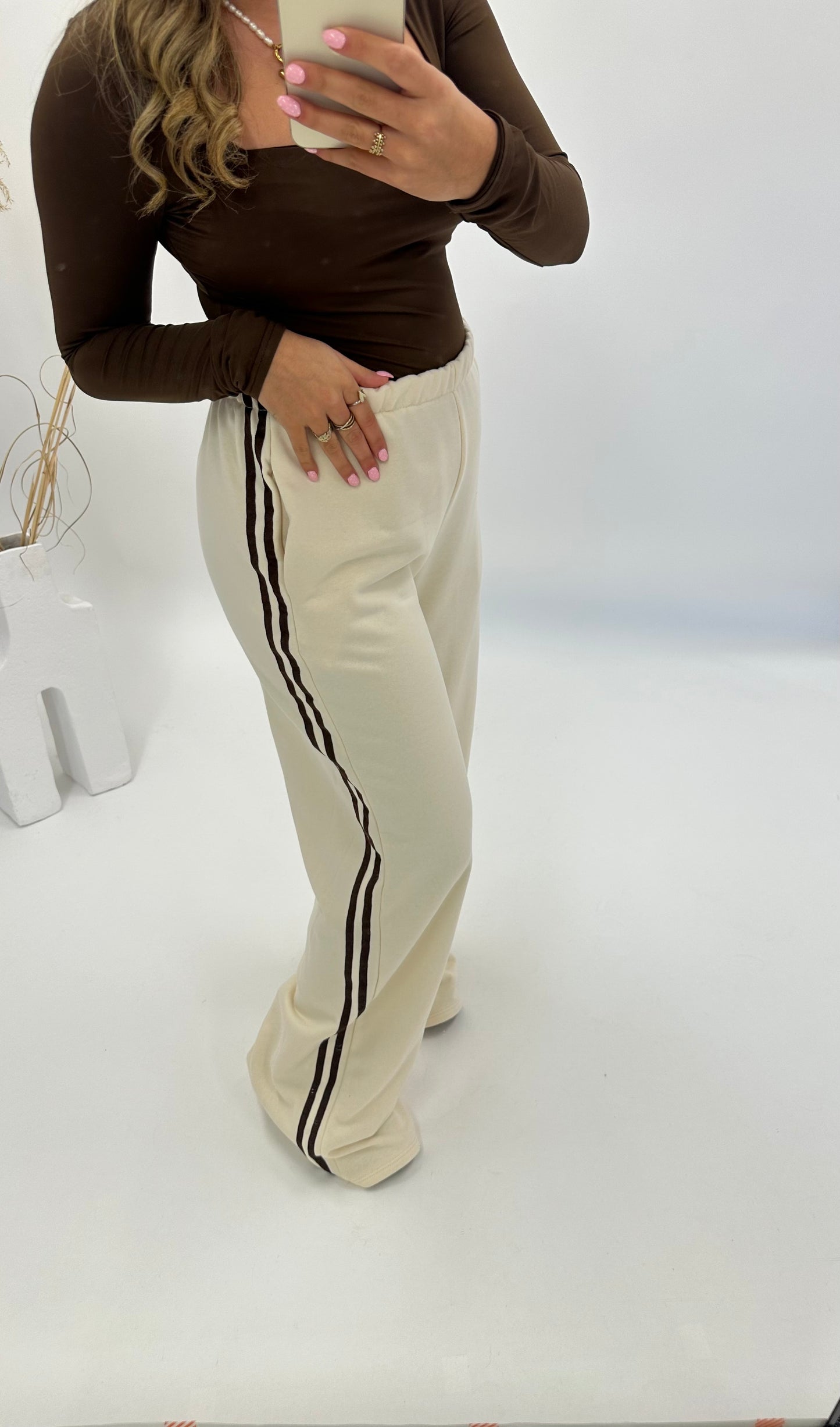 Vera jogger beige bruin