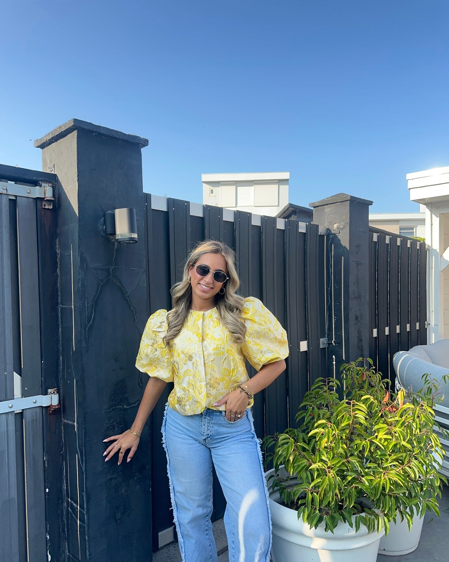 Joyce blouse geel