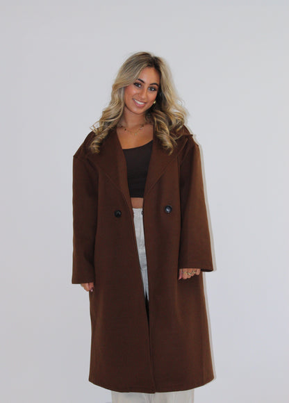 Milou trench coat bruin