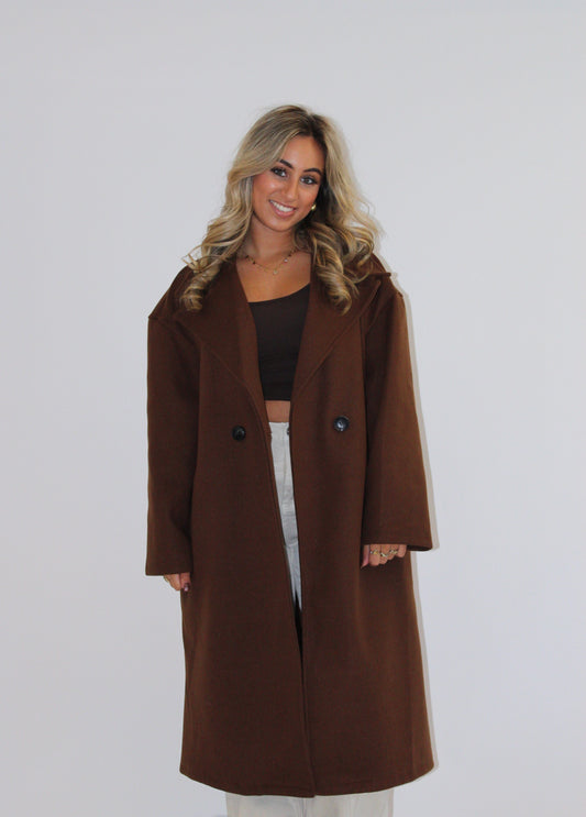 Milou trench coat bruin