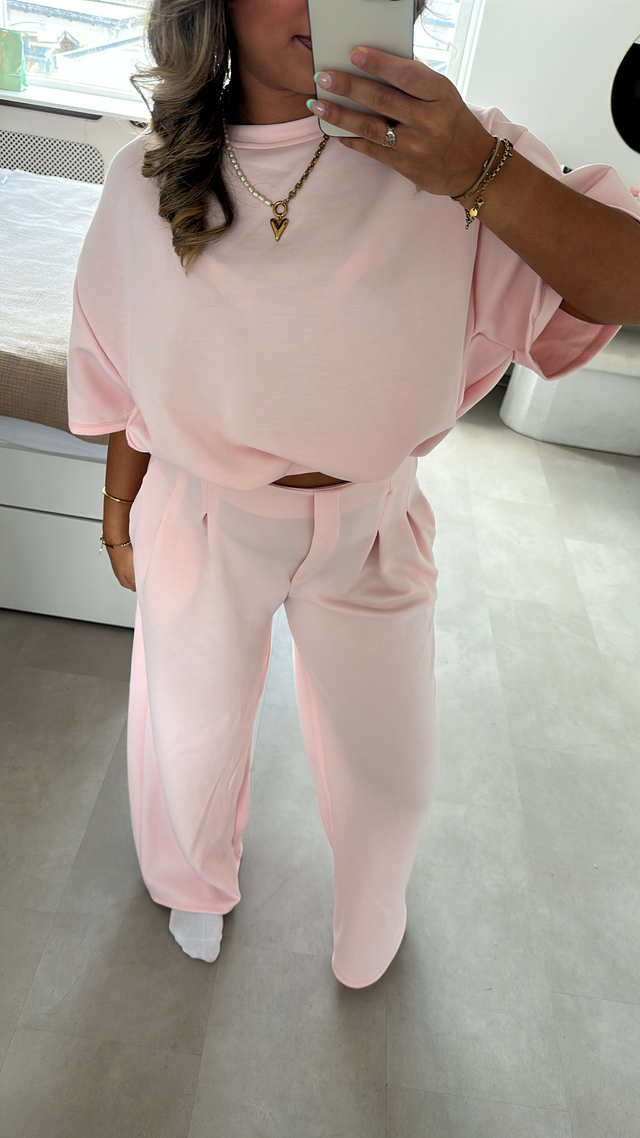 Tara Soft Lounge Set - Baby Pink