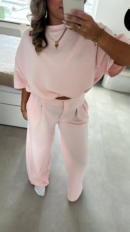 Tara Soft Lounge Set - Baby Pink