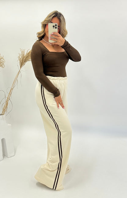 Vera jogger beige bruin