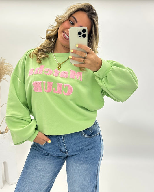 Hannah trui MATCHA groen