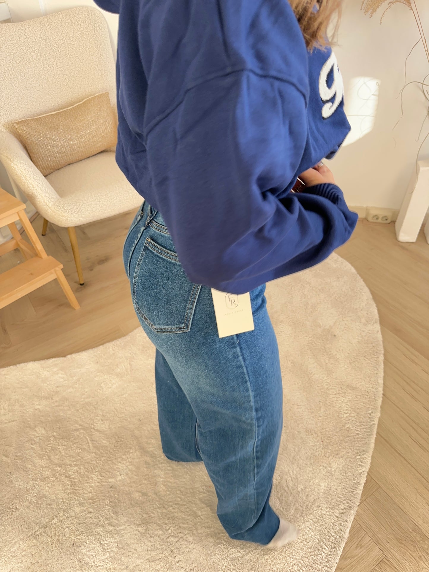 DAISY WIDE LEG JEANS BLUE
