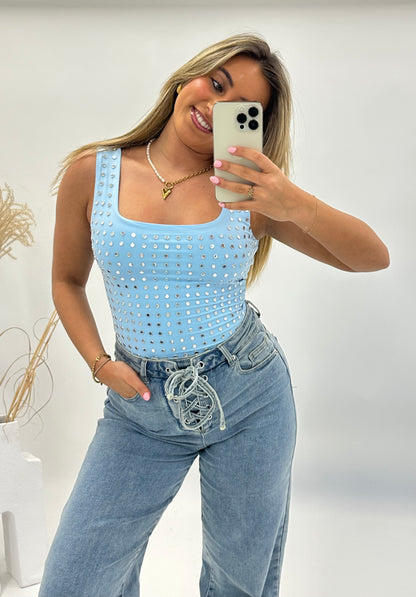 Jola studs body blauw