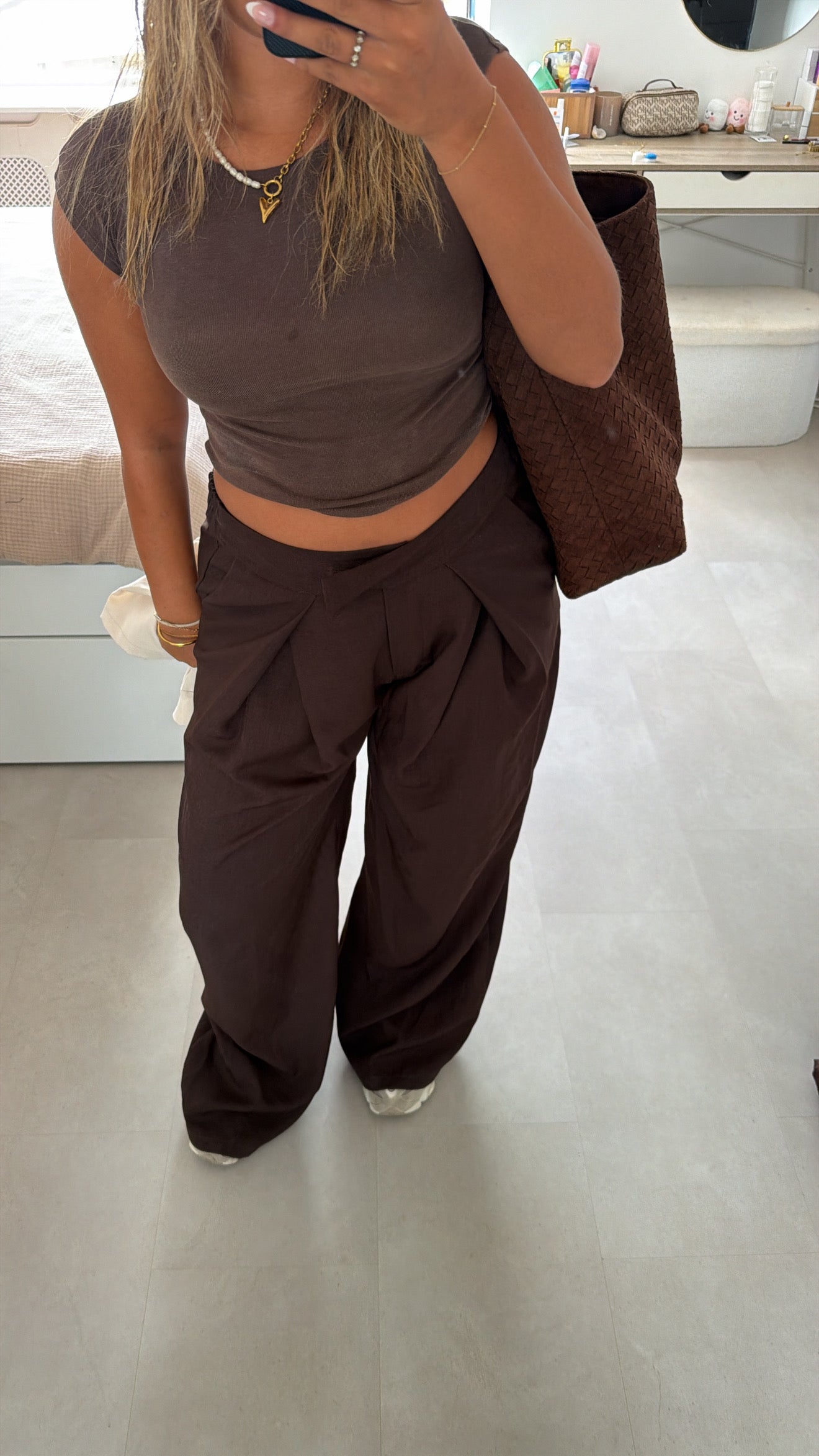 Luna pantalon bruin