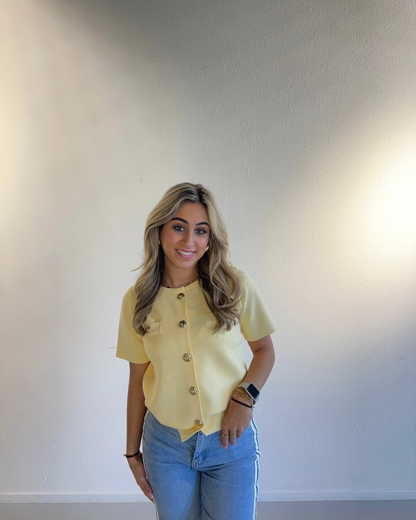 VEST TOP AMARA - GEEL