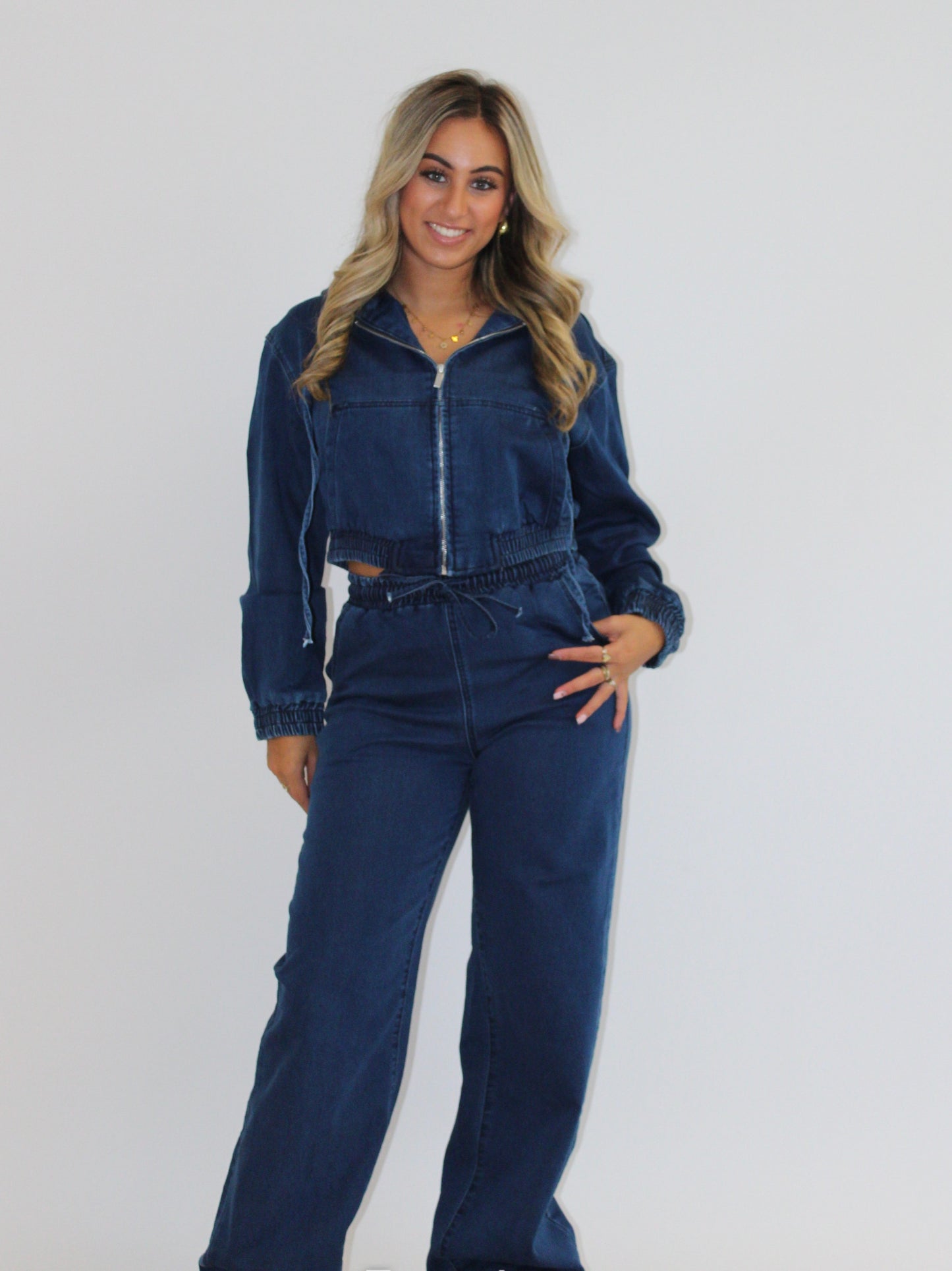 Suze pak denim blauw