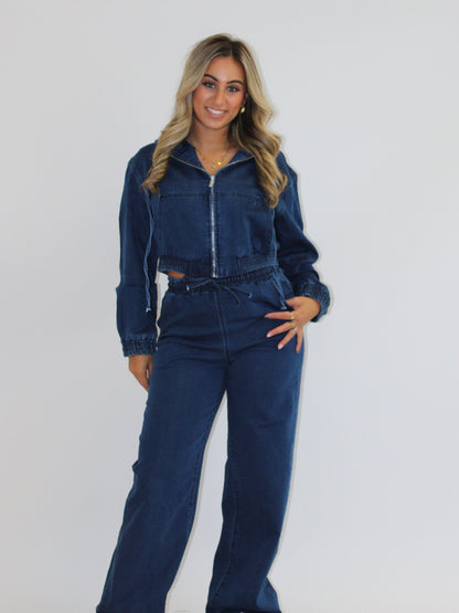 Suze pak denim blauw