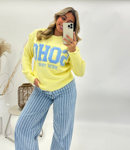 Sofie trui SOHO geel