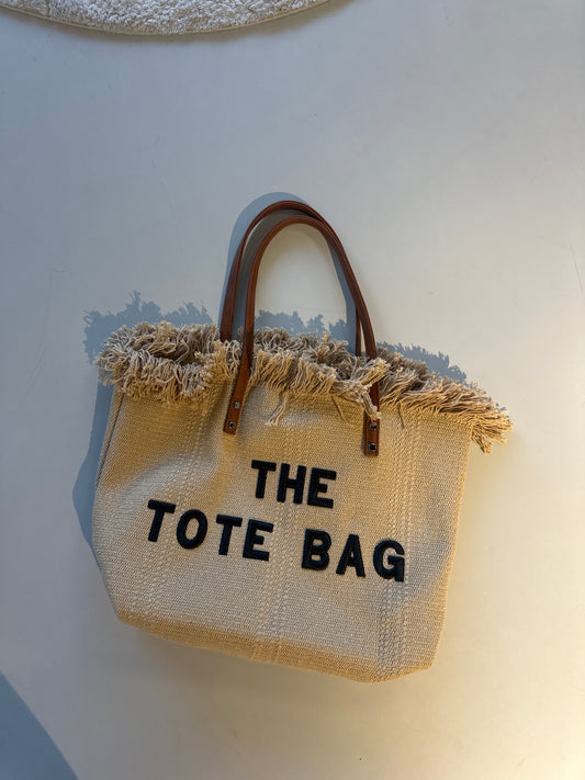 Bag tote strandtas donkerbeige