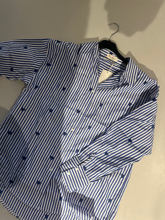 BLOUSE LIZZY HART - BLAUW