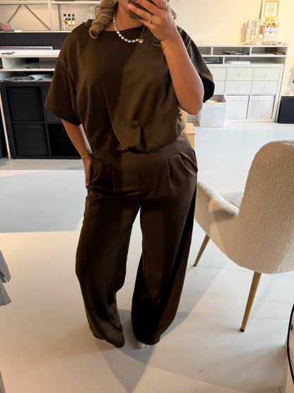 Tara Soft Lounge Set - BROWN