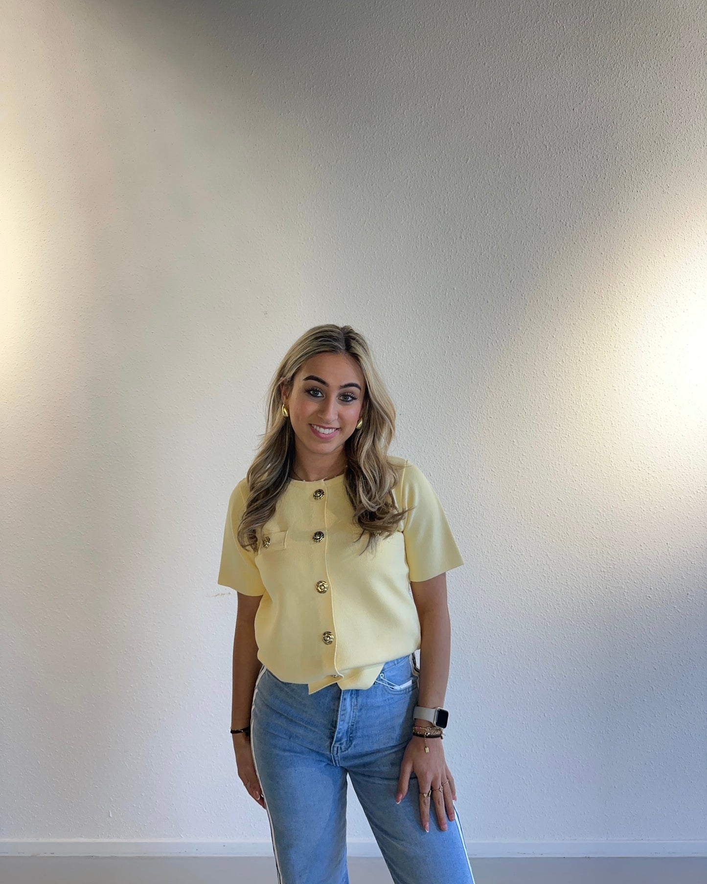 VEST TOP AMARA - GEEL