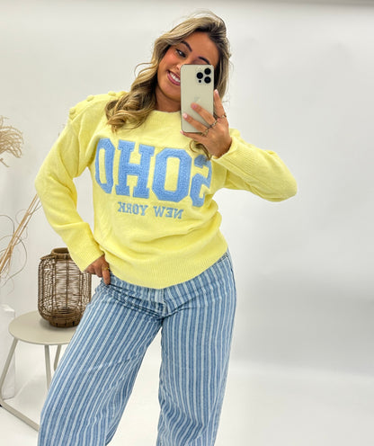 Sofie trui SOHO geel