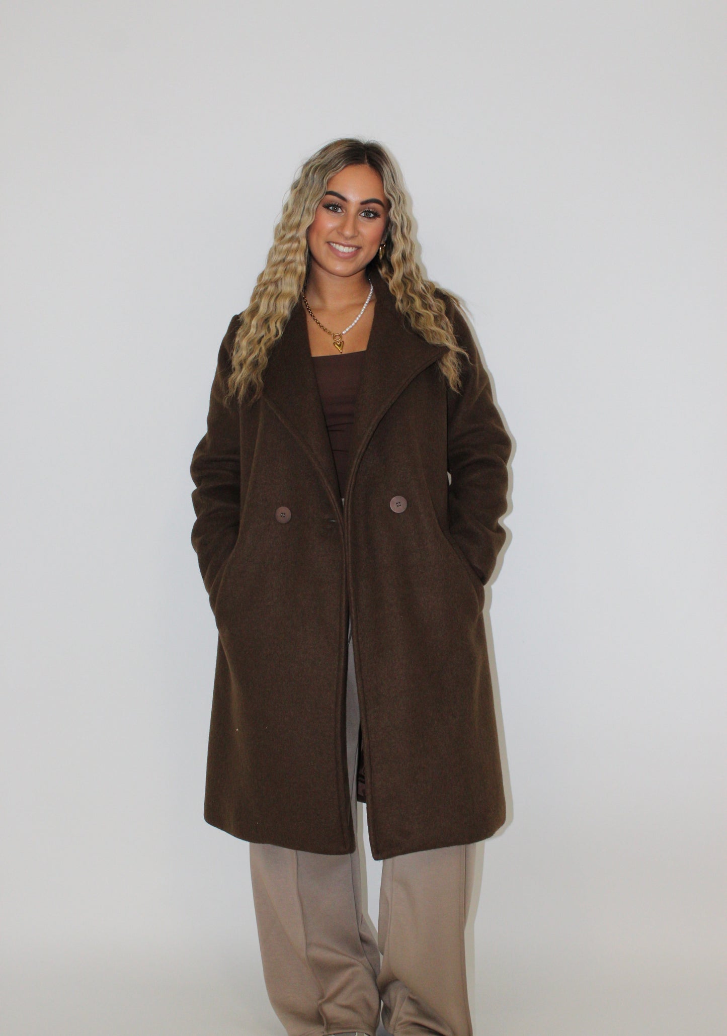 Kaya trench coat bruin