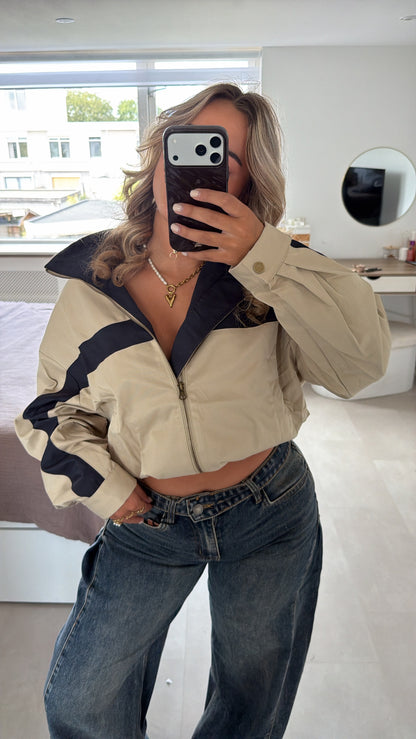 Esmee beige jacket - NAVY