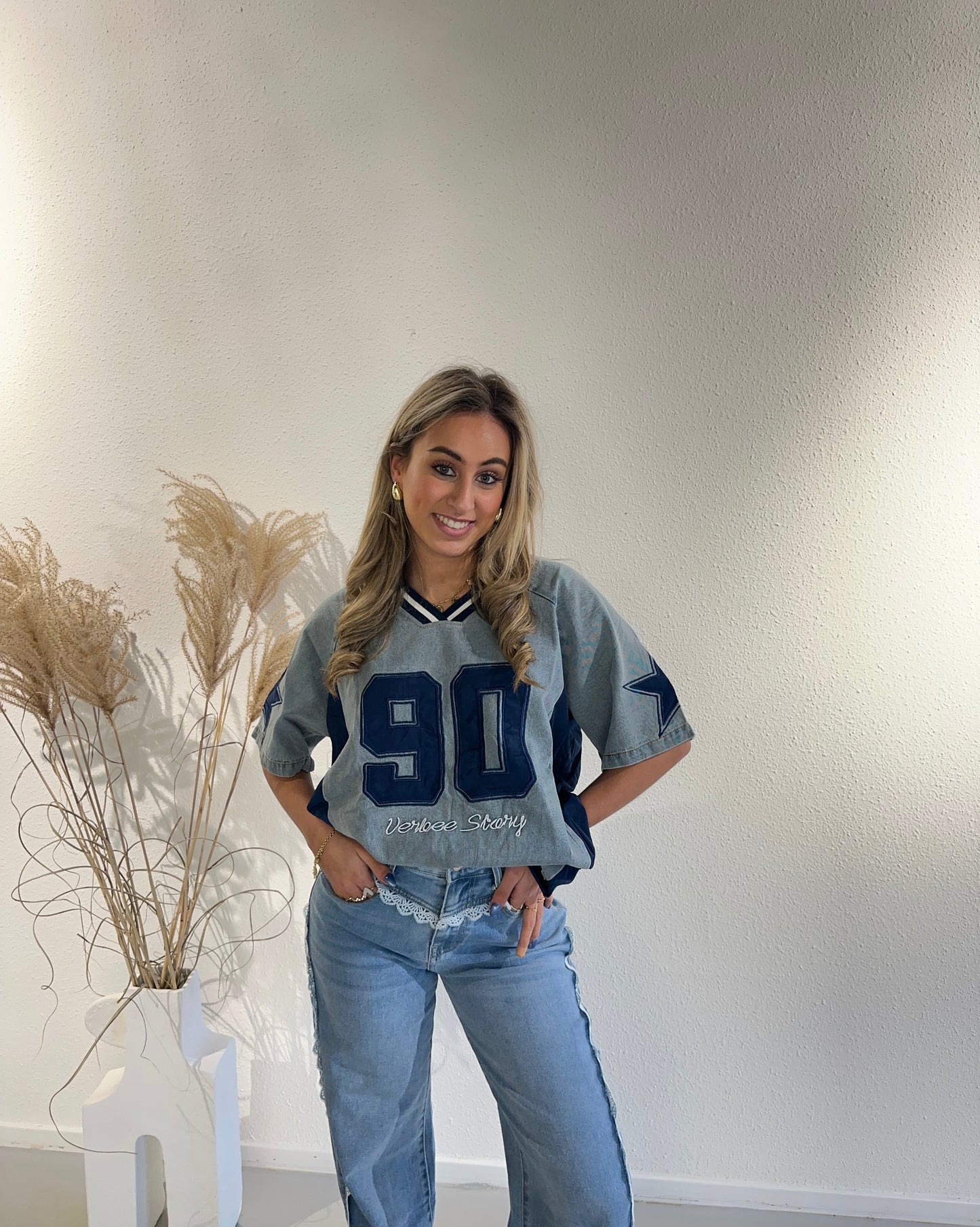 JERSEY DENIM DEMI - SPIJKERBLAUW PRE ORDER