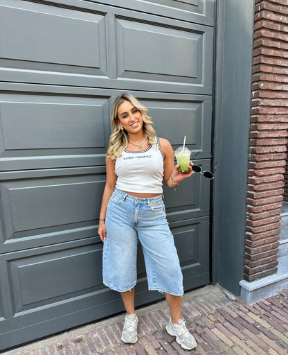 Pien Saint Tropez Knit Top - Navy/White