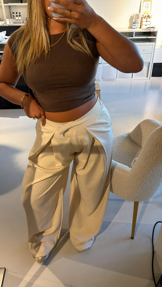 Luna pantalon beige