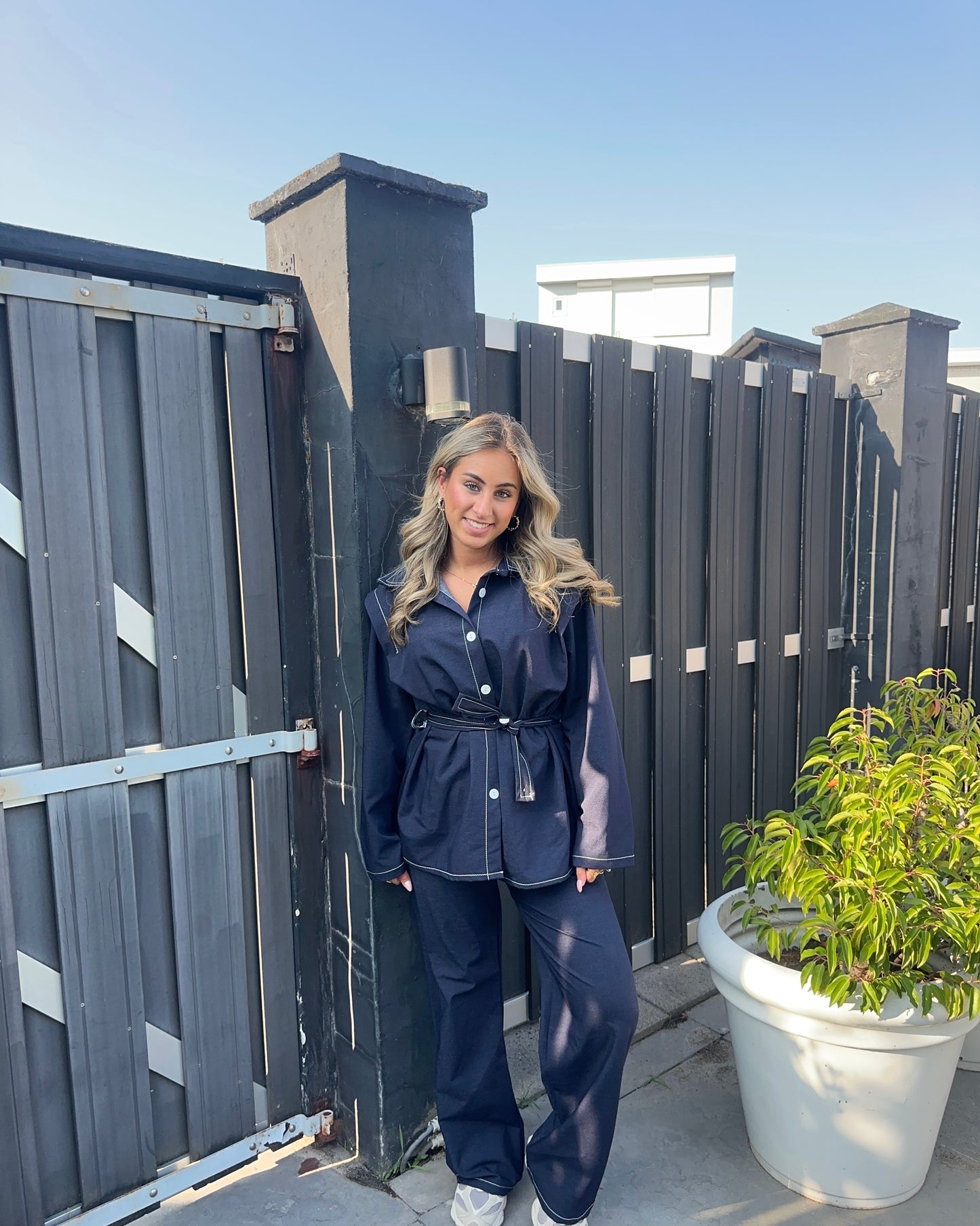 Shani set donker denim