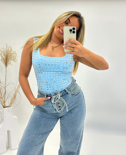 Jola studs body blauw